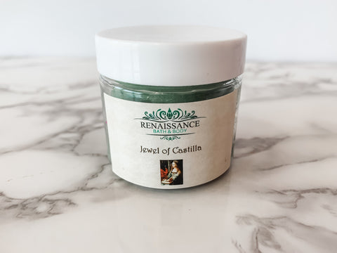 Lime, Tangerine and Mandarin Cold Process Handmade Mini 2 oz Sugar Body Scrub – Jewel of Castile Scrub Inspired by Queen Isabella